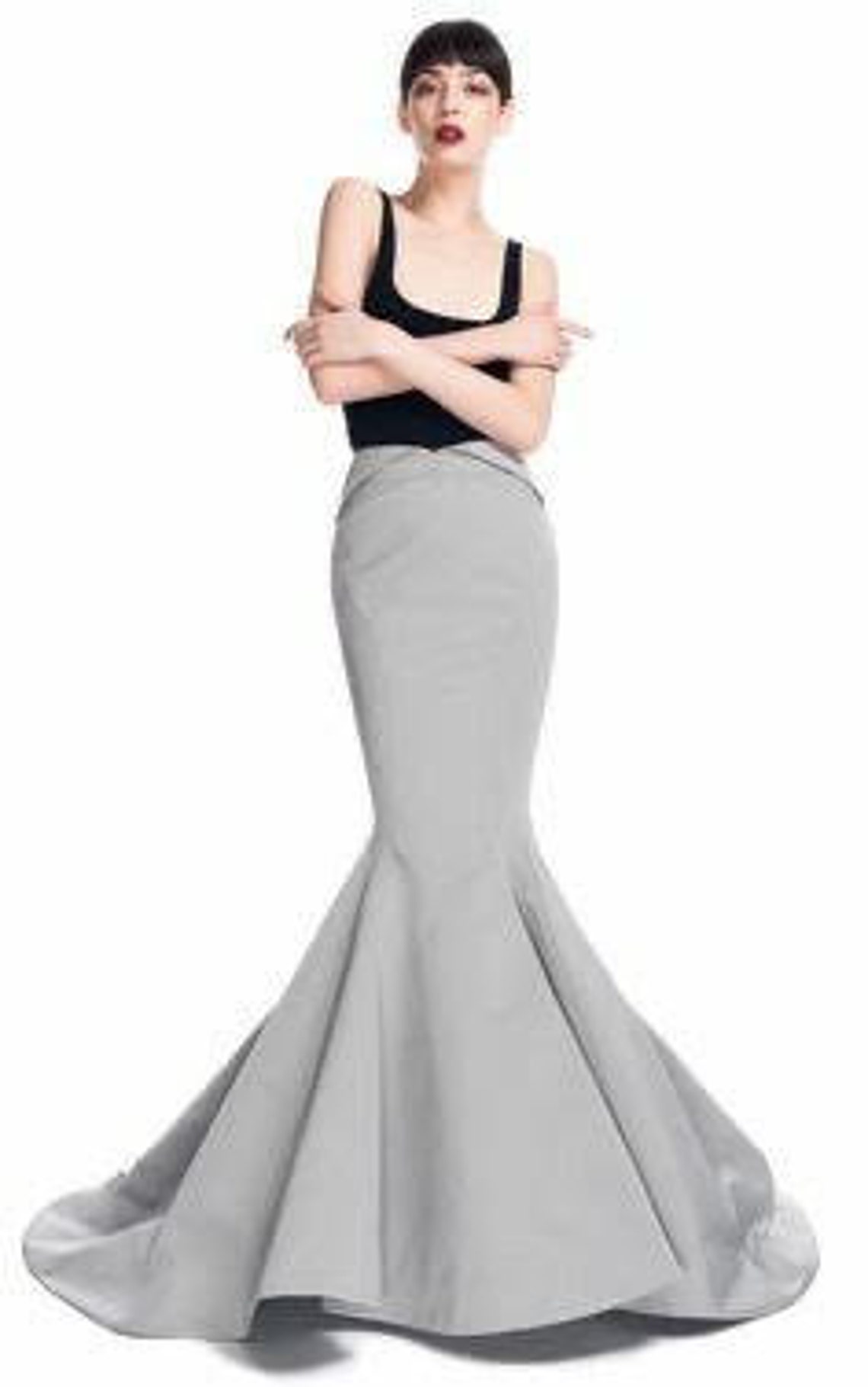 Bodycon Mermaid Gown Skirt PDF Sewing Pattern Etsy