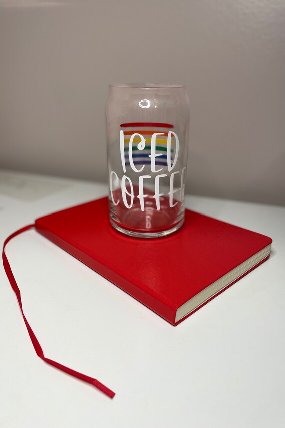 Personalized Iced Coffee Glasses Etsy