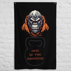King of the Swingers, Kettlebell Gym Flag/Banner