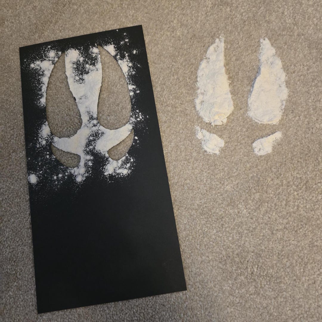 Rodolph Hooves Rudolph Reindeer Hoof Stencil - Will Not Arrive Before Christmas - Etsy UK