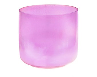 Pink Rose Quartz Cosmic Alchemy Clear Quartz Crystal Singing  Crystal Singing Bowl Free Delivery Worldwide