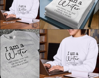 I Am A Writer SVG | Author Quote Cut File (Digital Download)