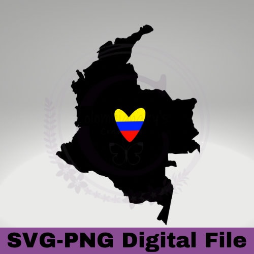 Colombus Svg Map Colombia Map Bundle, SVG AND PNG Digital File - Etsy