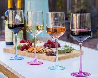 Mezclada Handblown Crystal Wine Glass Set