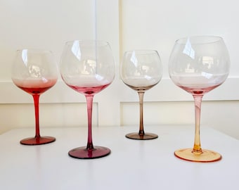 Autumn Handblown Crystal Balloon Glass Set
