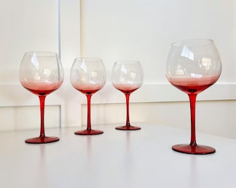 Maple Handblown Crystal Balloon Glass Set