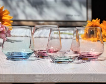 Mezclada Handblown Crystal Cocktail Glass Set