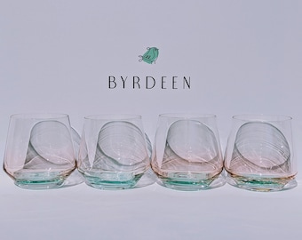 Quetzal Handblown Crystal Cocktail Glass Set