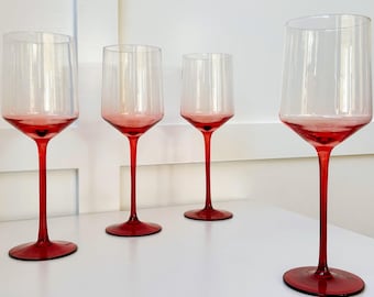 Maple Handblown Crystal Wine Glass Set
