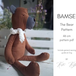 Schnittmuster für einen Bären