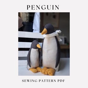 Peguin pattern in 2 sizes