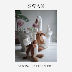 Swan pattern in 2 sizes