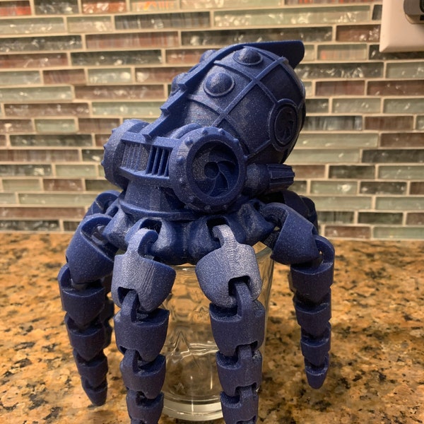 3D Printed Steampunk Octopus, 3D printed, Custom Color, Articulate, Cute, Steampunk, Octopus, Gift, fun, Custom Made, Toy, Squid, 3D desktop