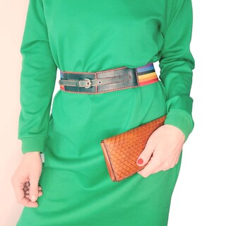 VONMELLI Ampie Cintura Elastica Donna, Vintage Cintura Alta