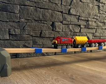 Track connector bridge clip for the wooden railway / rail relaxation / various sets