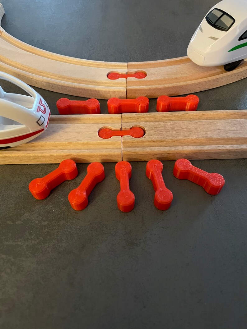 Wooden Railway Connectors / Track Connectors / Wooden Rail Etsy