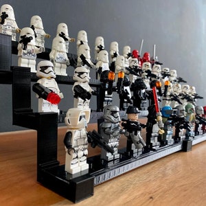 Scaffale da collezione per minifigure Lego / display con blocchi di costruzione a morsetto / stampa 3D