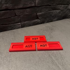 Casier des pompiers marquage AGT – curseur pour indication d'aptitude pour les porteurs d'appareils respiratoires (AGT) 10 pièces