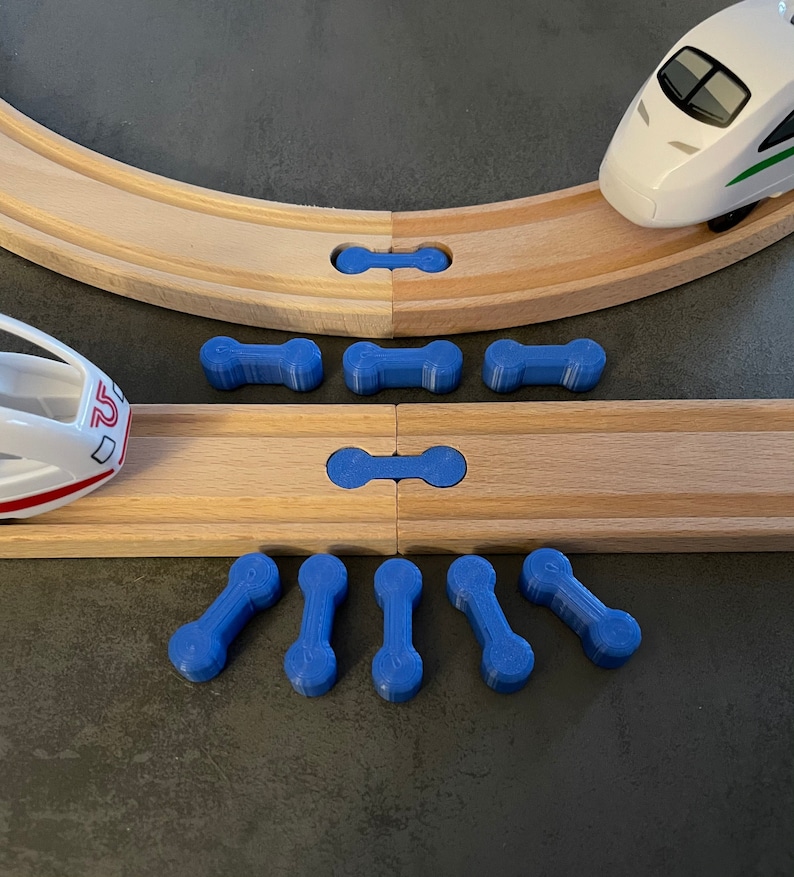 Wooden Railway Connectors / Track Connectors / Wooden Rail Etsy
