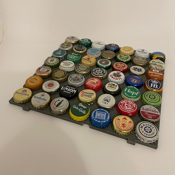 Sammelplatte für Kronkorken / Bierdeckelhalter / Beer Cap holder