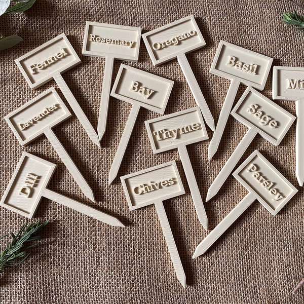 Plant Labels, Herb Garden Markers, Spring Essentials, Garden Stakes, Plant Marker, Plant Label, Gardener Gift, Plant Gift, herbs