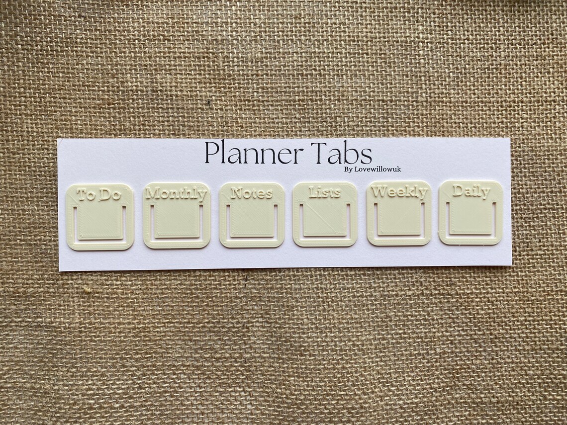 Planner Tabs Bookmarks Index Tabs Page Markers Stationary Etsy
