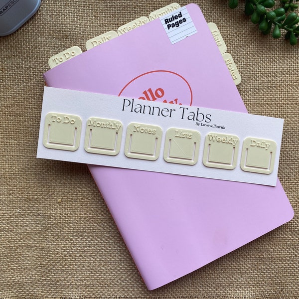 Planner tabs, Bookmarks, Index Tabs, Page Markers, Stationary, Paper Clips, Planner Dividers, Page Marker Tabs, Journal Tabs, Tabbed Planner