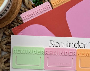 Pestañas para agenda de recordatorios / Marcadores de páginas de tareas pendientes de colores / Clips para marcapáginas / Regalo de material escolar / Accesorios organizadores (Reino Unido)