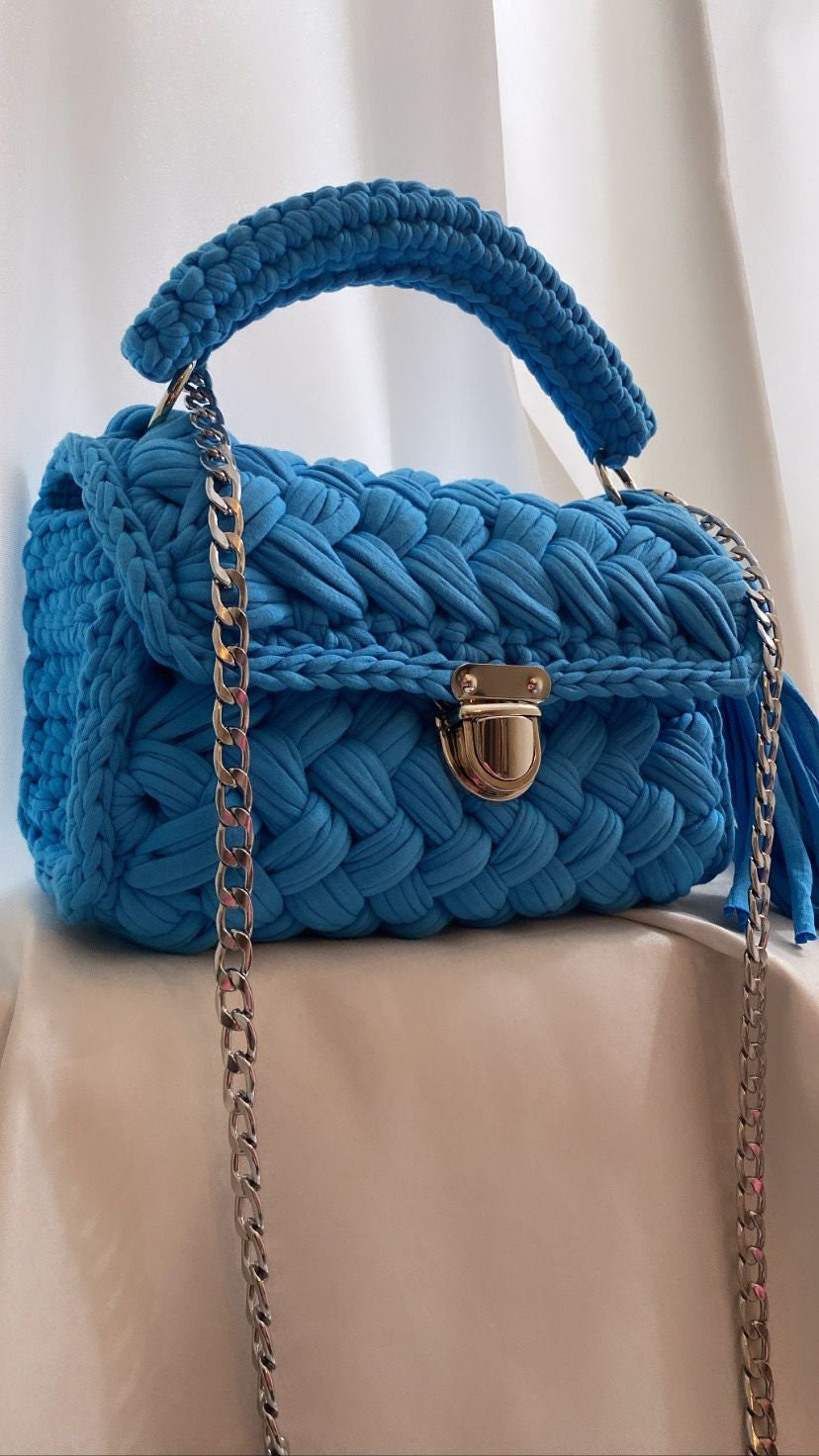 Bag/hand Woven Bag/ Luxury Bag/ Crochet Bag/ Knitted Bag /sale - Etsy