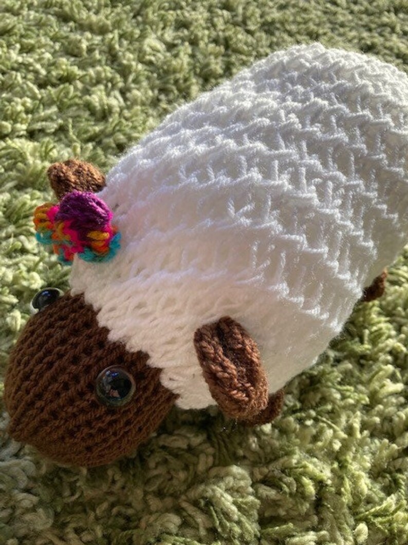 Sandra Sheep Knitting Machine Pattern: Addi Express, Sentro (PDF ...