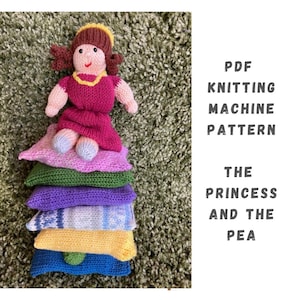 Princess and the Pea Knitting Machine Pattern - Circular Knitting Machine PDF Pattern - Addi Express, Sentro, Addi King, knitting pattern