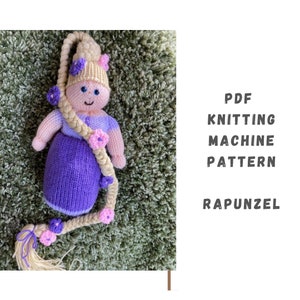 Rapunzel Strickmaschine Muster - Rundstrickmaschine PDF Muster - Addi Express, Sentro, Addi King, Addi Strickmaschinen Muster