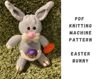Easter Bunny Knitting Machine Pattern: Addi Express, Sentro (PDF Pattern)
