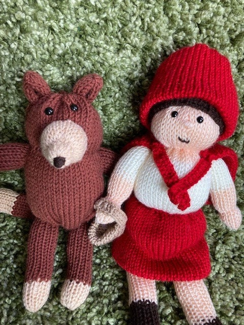 赤ずきんとオオカミの編み機パターン（PDFパターン） - Etsy 日本