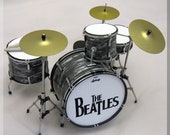 BEATLES Ludwig Miniature Drum Set Replica for decoration only