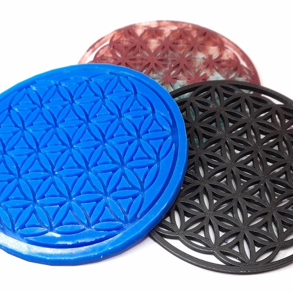 Silicone mold 12cm, Flower of life, Mini tray, Meditation, Zen, tray