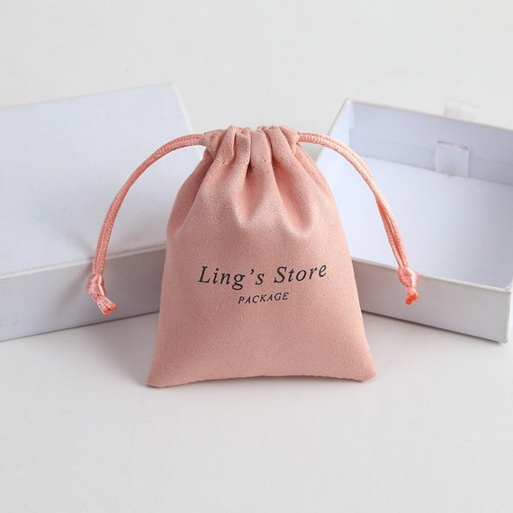 100 Personalized Colour Logo Drawstring Bag Custom Bagging Bag Etsy