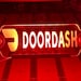 Led lit DoorDash sign