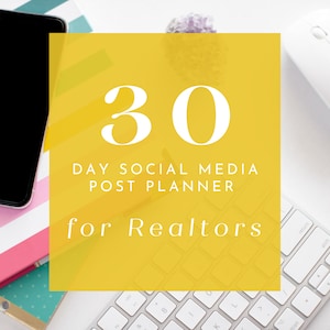 Realtor Social Media Planner Marketing calendar for real estate social media marketing tools realtor marketing ideas for social media post