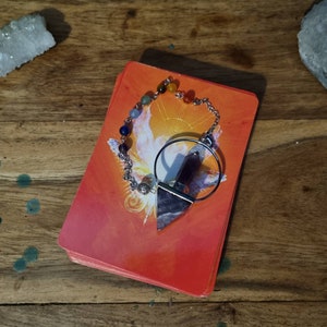 3 yes/no pendulum questions and an angel oracle card for guidance
