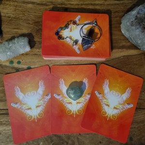 3 preguntas de péndulo sí/no y 3 tarjetas de lectura de Oracle