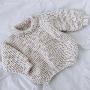 Mini Classic Garter Jumper Light Knitting Pattern