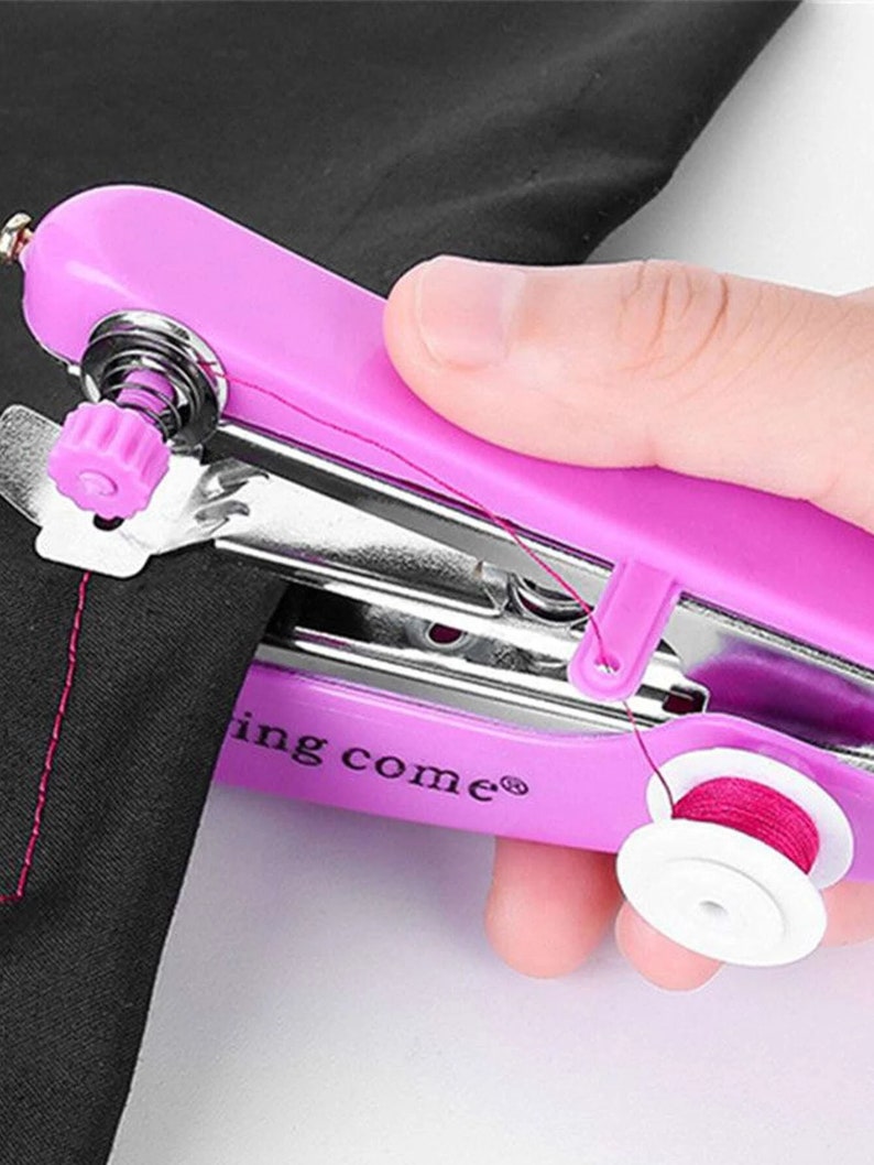 Mini Handheld Sewing Machine Etsy