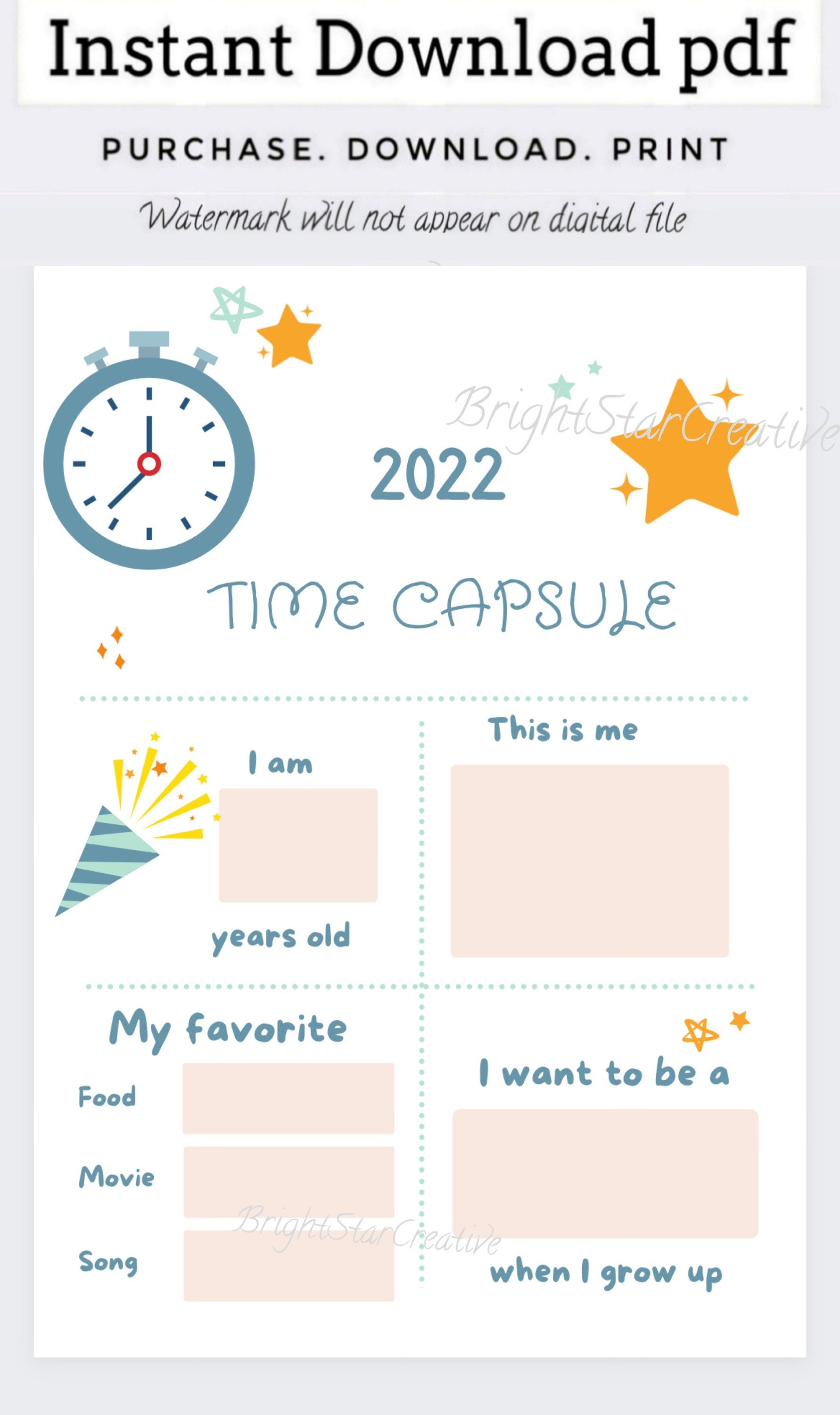 2022-memories-time-capsule-printable-time-capsule-printable-etsy