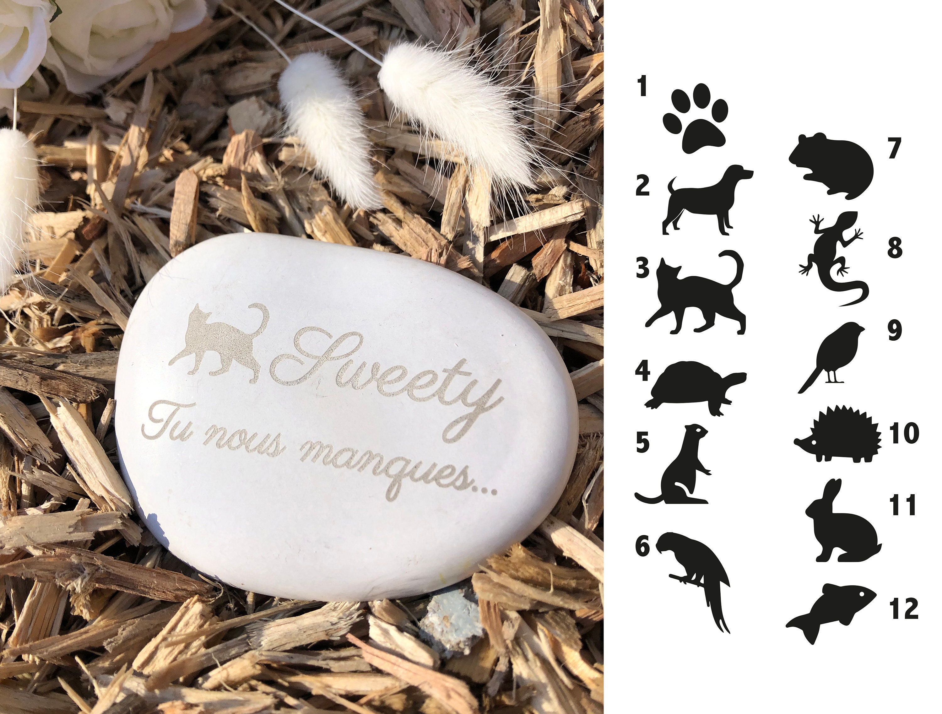 Galet Funéraire Pour Animal