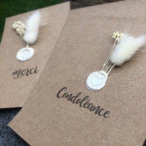 carte "condoléance" ou "merci" image 2