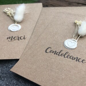 carte "condoléance" ou "merci" image 3