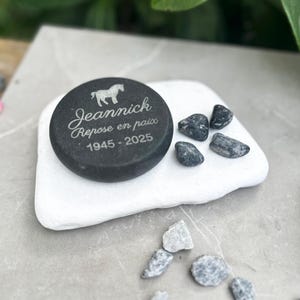 natural funeral plaque