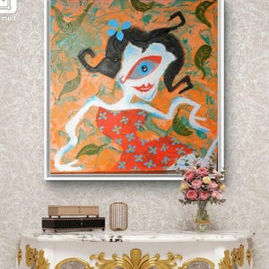 oil painting on canvas, it is original and unique