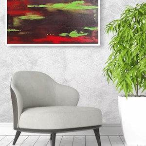 CITY REFLECTIONS abstract painting ideal for decorating your home, office. Unique work is not a copy, oleosespe